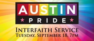 Austin PRIDE Interfaith Service Web Banner